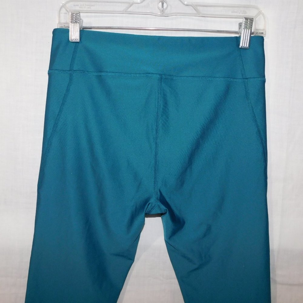 Under Armour HeatGear Teal Compression Crop Capri Leggings Womens M - Picture 7 of 8